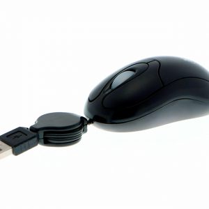 Mouse Xtech óptico con cable retráctil