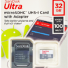 MicroSD SanDisk Ultra 32GB (incluye adaptador)