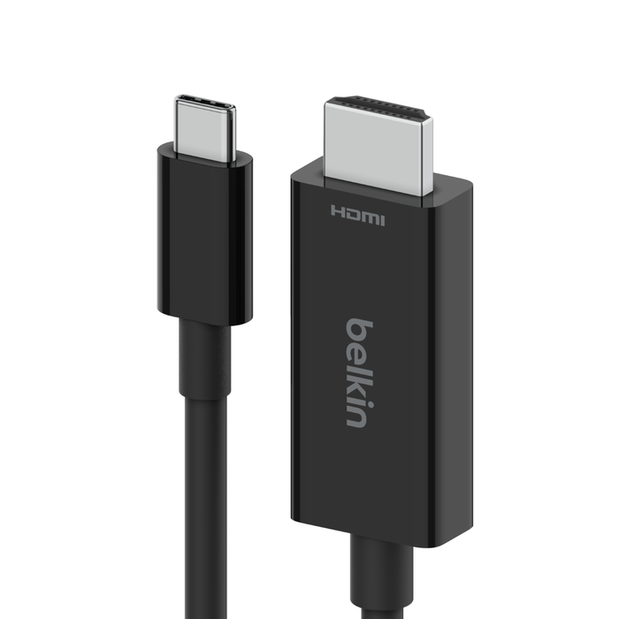 Belkin Connect - Cable adaptador - 24 pin USB-C macho a HDMI macho - 2 m - negro - pasivo, admite 8K