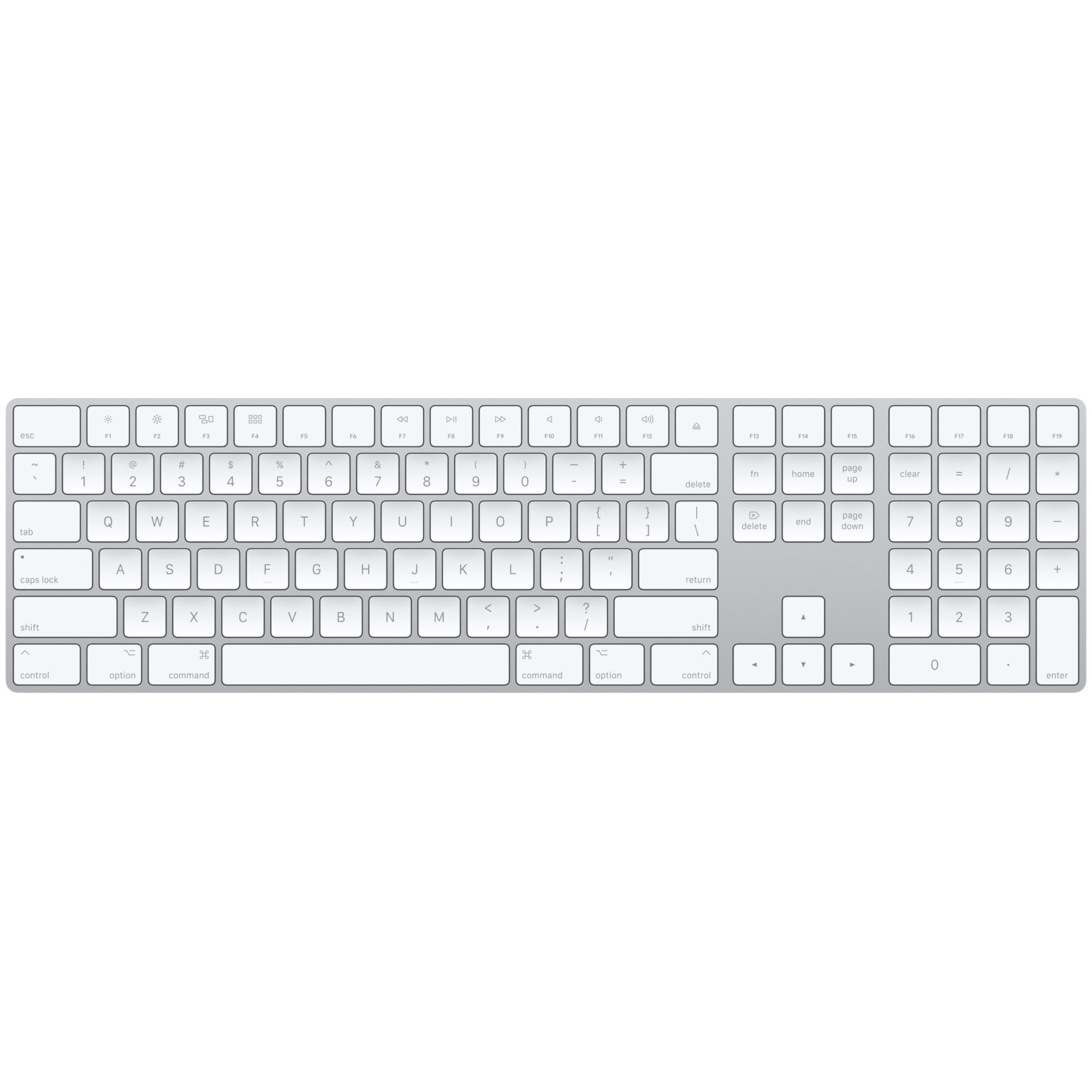 Apple Magic Keyboard with Numeric Keypad Inglés – Teclado – Bluetooth ...