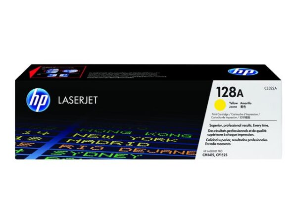 HP 128A - Amarillo - original - LaserJet - cartucho de tóner (CE322A) - para Color LaserJet Pro CP15