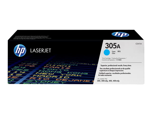 3 Toner HP Originali 305A – Ciano, Magenta, Giallo – Sigillati Per M351, M375, M451, M475