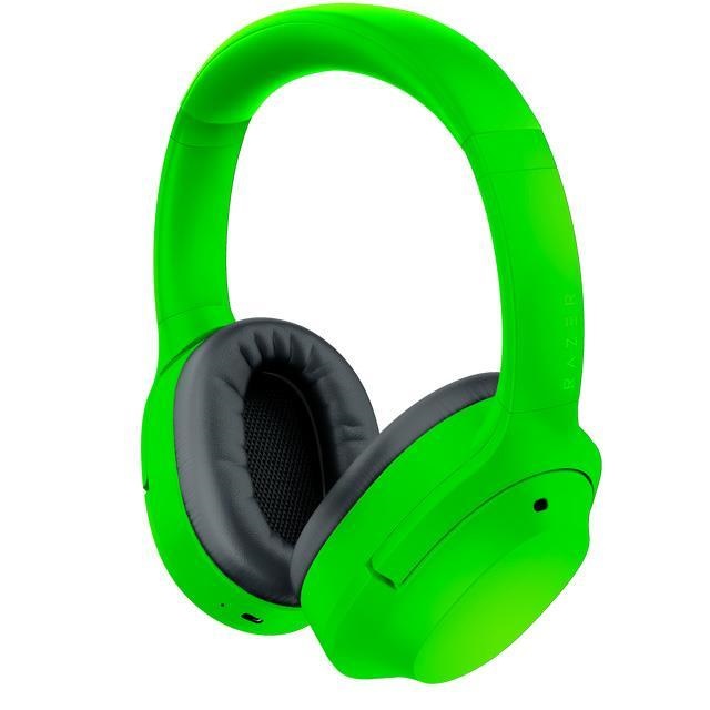 Razer Opus X - Auriculares con diadema con micro - tamaño completo - Bluetooth - inalámbrico - cancelación de sonido activo - verde