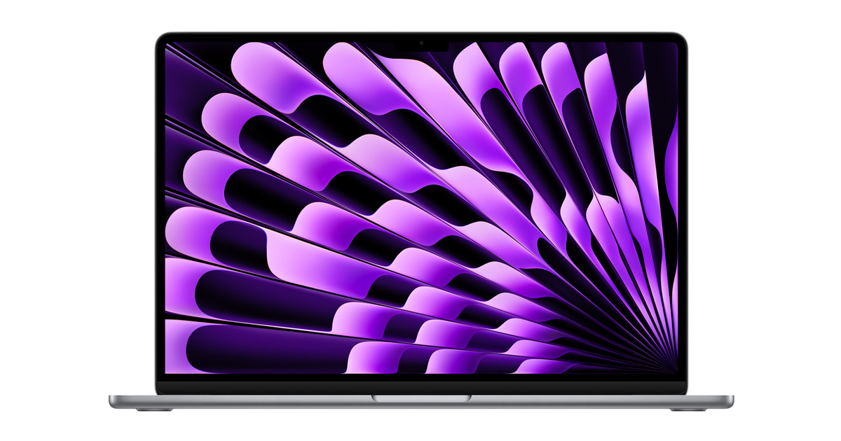 Apple MacBook Air - Notebook - 15.6" - Apple M2 None - 256 GB - Apple macOS Ventura - Space Grey - MQKP3E/A
