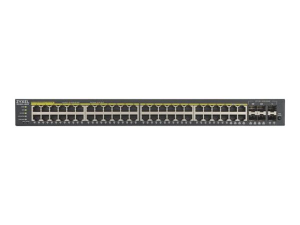 Zyxel GS1920-48HPv2 - Conmutador - inteligente - 48 x 10/100/1000 (PoE+) + 4 x Gigabit SFP combinado - Imagen 2