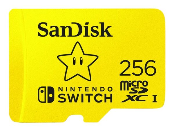 SanDisk Nintendo Switch - Tarjeta de memoria flash - 256 GB - UHS-I U3 - microSDXC UHS-I - para Nint