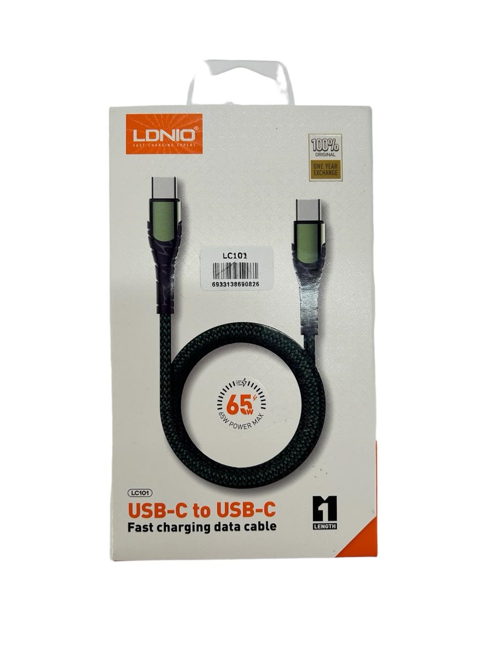Cable Tipo C a Tipo C LC101C 1m