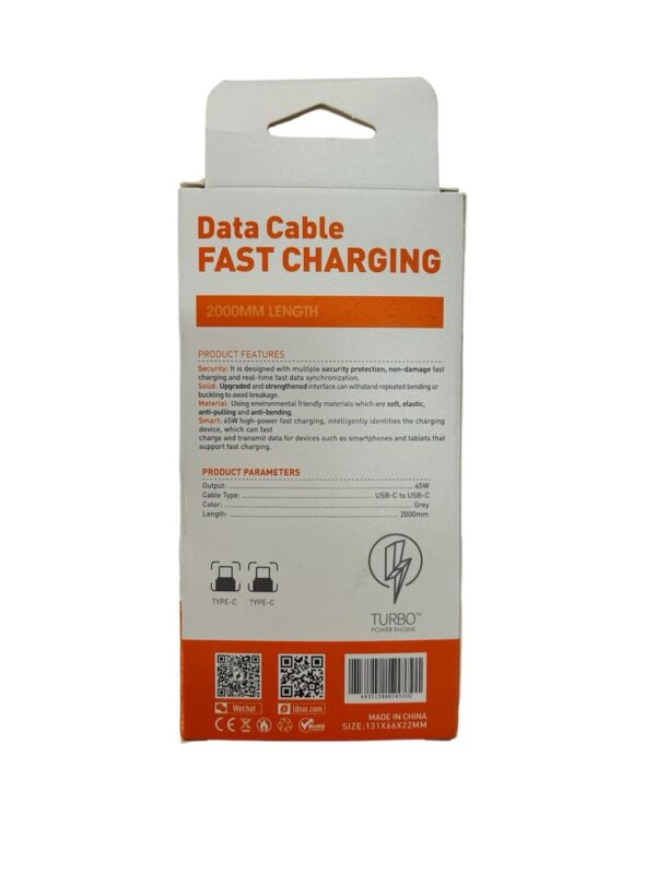 Cable Tipo C a Tipo C LC442C 2mts - Imagen 2