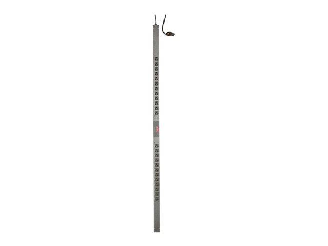 APC Basic Rack-Mount PDU - Unidad de distribución de alimentación (montaje en bastidor) - CA 120 V - 2.4 kW - input: NEMA L5-20 - conectores de salida: 24 (NEMA 5-20) - 3.1 m cable - negro - para P/N: