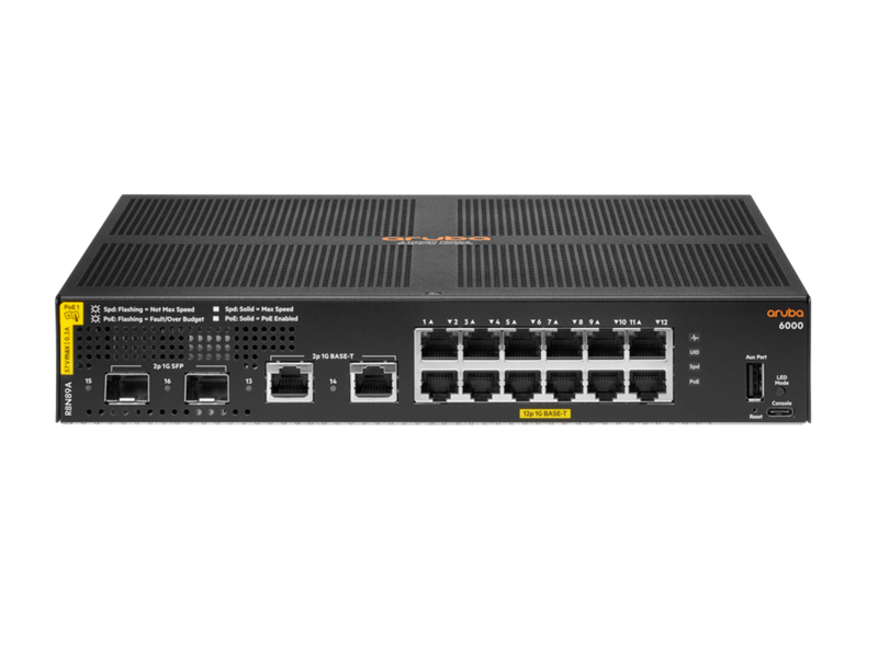 ARUBA 6000 12G CL4 2SFP 139W SWCH