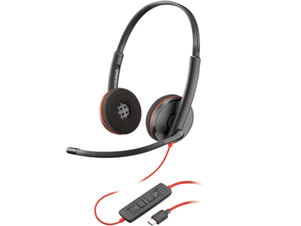 POLY - Headset - Wired - Blackwire 3220 Stereo USB-C He