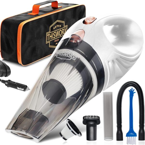 Aspiradora De Coche Portátil De Alta Potencia 12 V Con Accesorios