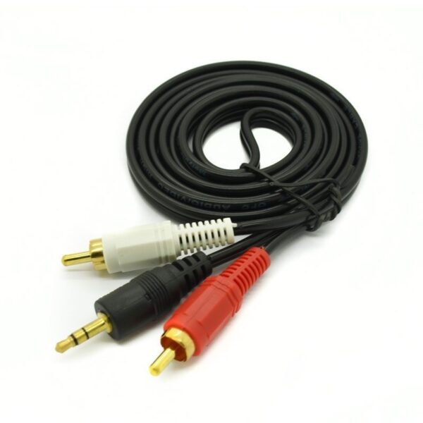 Cable Audio 3.5mm a 2 RCA Dorado 1.5M Zoecan