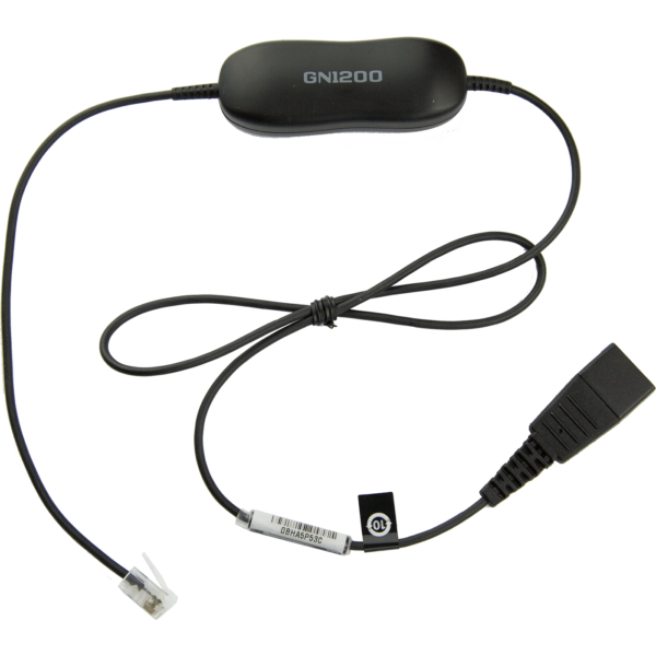 Jabra Smart Cord - Cable para auriculares - negro - para Cisco IP Phone 78XX; BIZ 2300; Mitel 74XX;