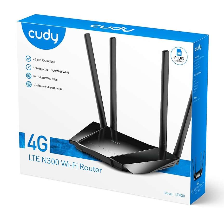 Modem Router 4G LTE N300 WIFI LT400