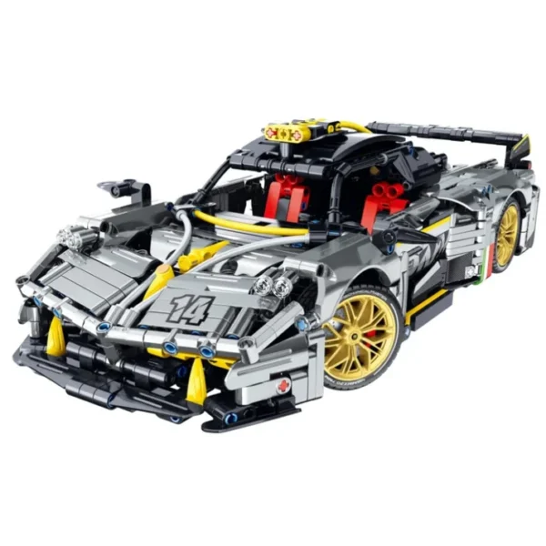 Carro de carreras modelo de ladrillos con control remoto 2.4G Mechanical Master 9814 - Imagen 2