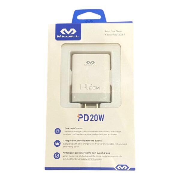 Cargador Tipo C a Lightning PD20W Miccell VQ-T13