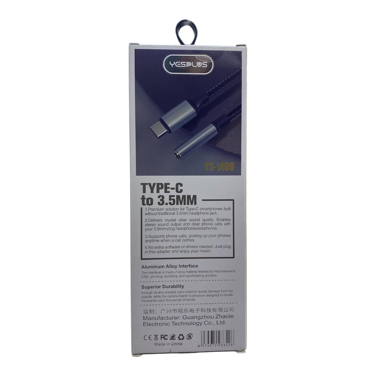 Cable adaptador auxiliar Tipo C YS1409 - Imagen 2