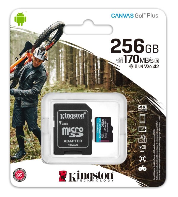Memoria MicroSD 256GB Kingston 4k