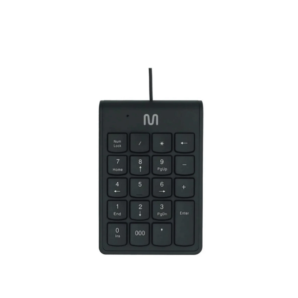 MULTILASER TECLADO USB NUM?RICO CONEXION USB CABLE DE 120CM TECLA 000 NEGRO