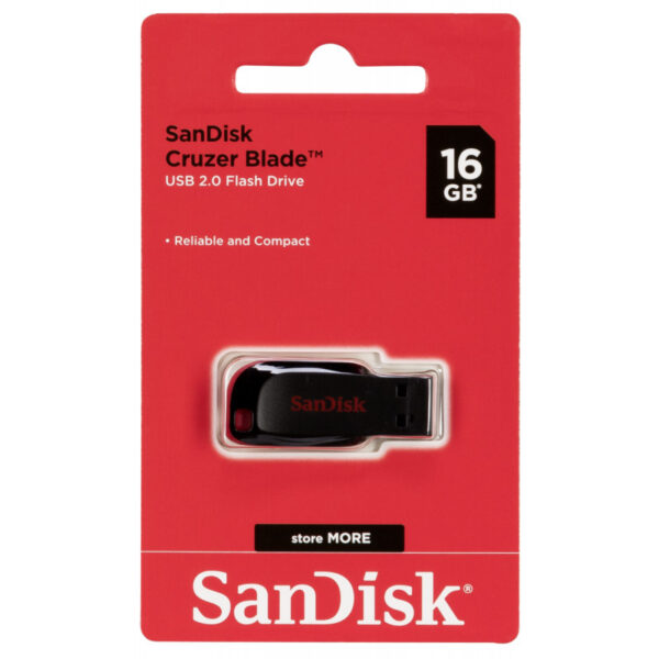 Memoria USB 16GB SanDisk cruzer blade