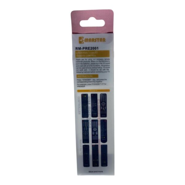 Control Remoto Universal Marstar RM-PRE2001 – Especial para TVs Premier - Imagen 2