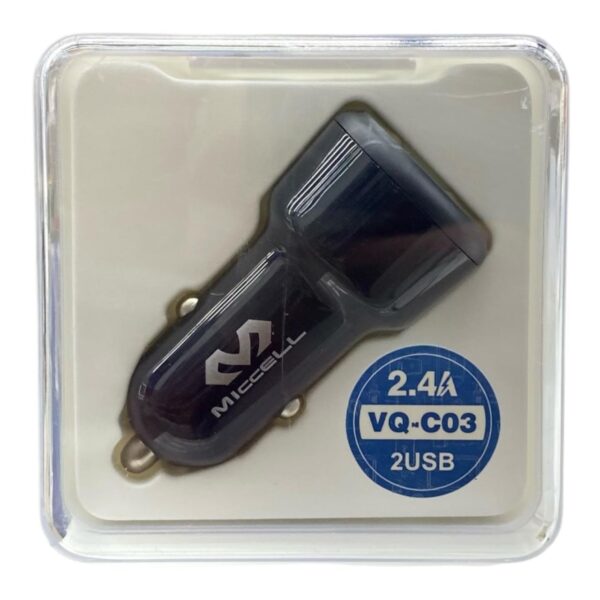Cargador para Auto Dual USB 2.4A VQ-C03 Micell - Imagen 2