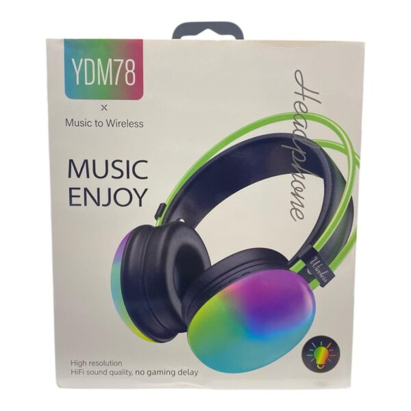 Audífonos Inalámbricos YDM78 RGB – Sonido HiFi Premium