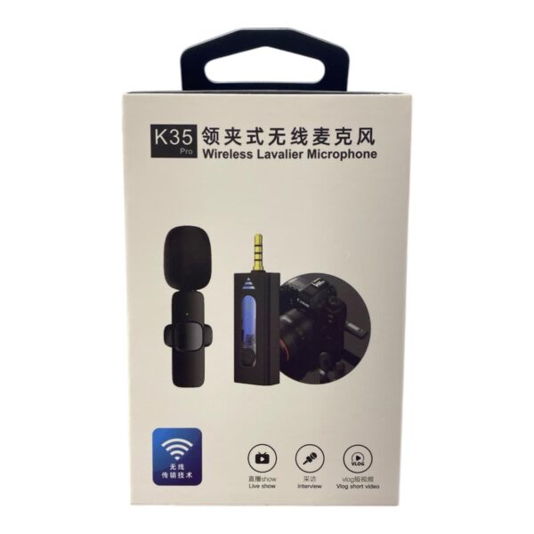 Micrófono Inalámbrico Doble K35 3.5Mm Aux  K35 Pro