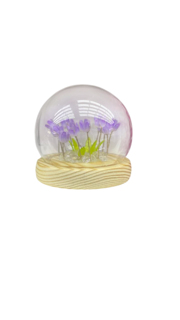 Lámpara de tulipán mini flor adorno - Imagen 2