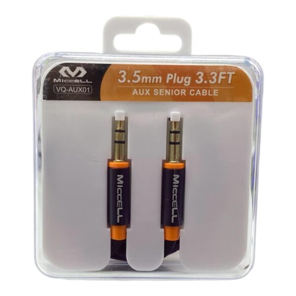 Cable Auxiliar MICCELL 3.5mm Plug - 1 Metro (3.3FT)