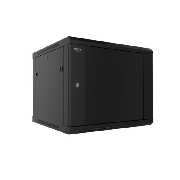 Nexxt Solutions Infrastructure - Wall mount enclosure - SPCC steel / Tempered glass - Black / RAL 90