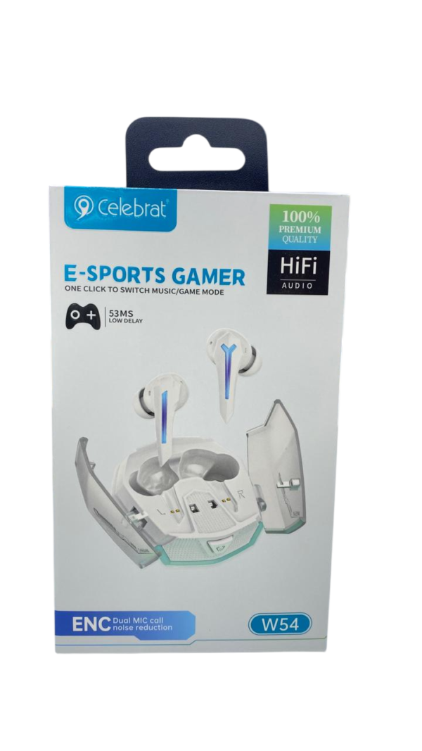 Auriculares Inalámbricos Celebrat W54 E-Sports Gamer - HiFi Audio