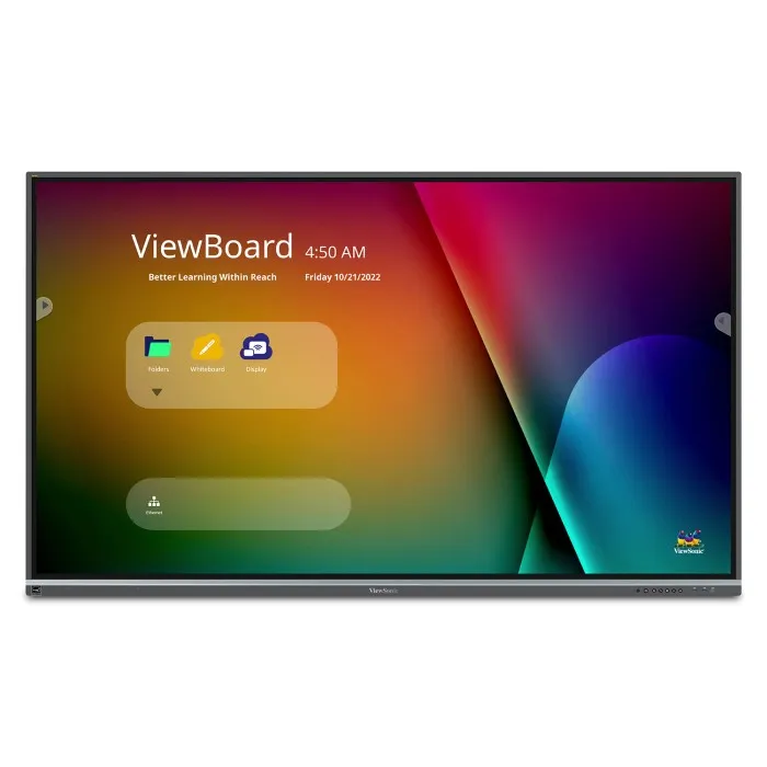 ViewSonic ViewBoard IFP8650 Interactive Flat Panel - 86" Clase diagonal (86" visible) pantalla LCD con retroiluminación LED - interactivo - con capacidad para PC con ranura opcional y pantalla táctil