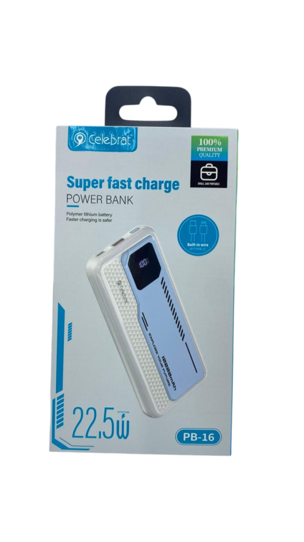 Power Bank Celebrat PB-16 Super Fast Charge - 22.5W