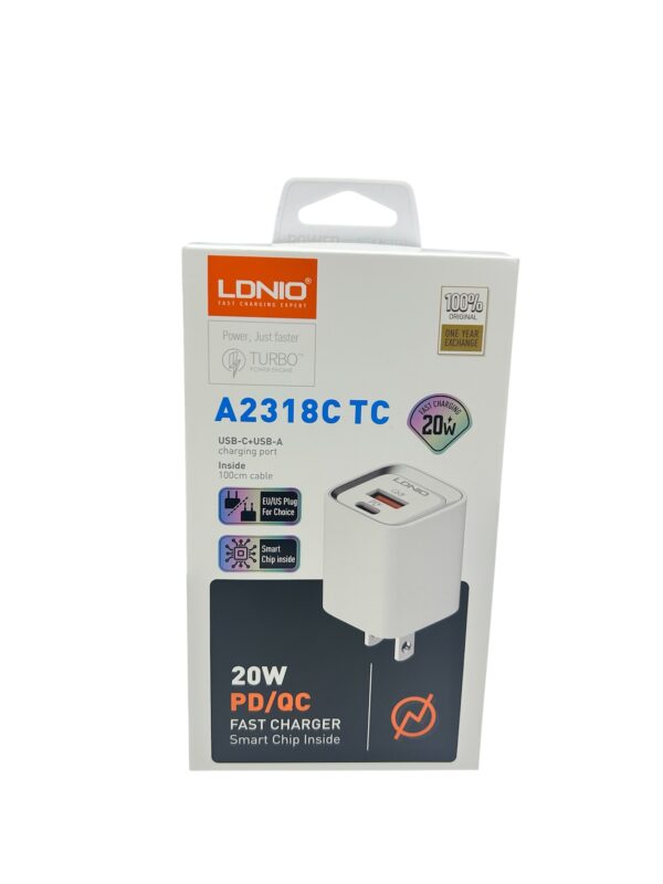 Cargador LDNIO 20w Dual PD+USB A2318C
