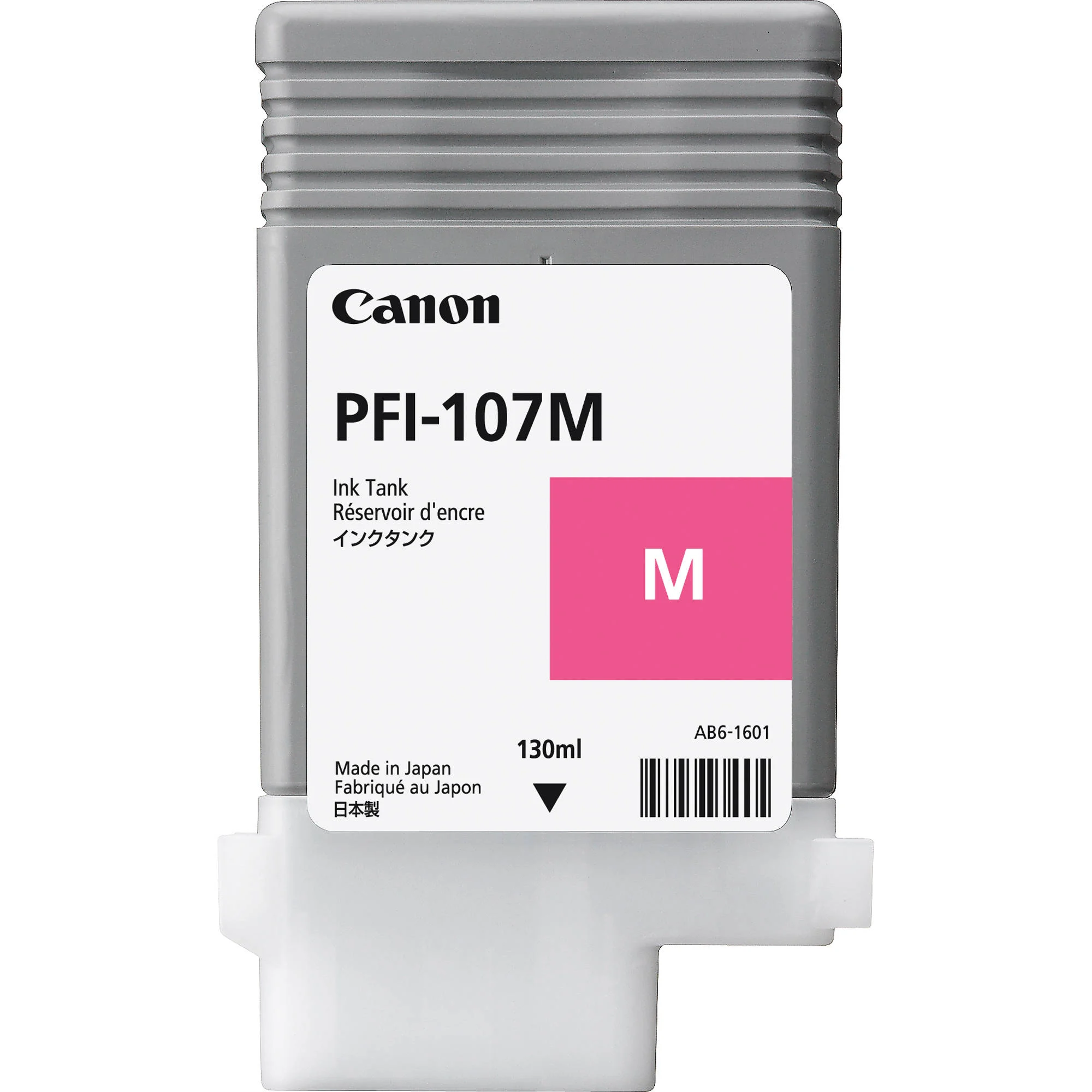 Canon PFI-107 M - 130 ml - magenta - original - depósito de tinta - para imagePROGRAF iPF670, iPF680, iPF685, iPF770, iPF780, iPF785