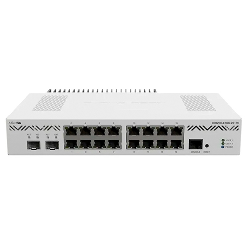ROUTER MIKROTIK 16 PUERTOS ET 2SPF+