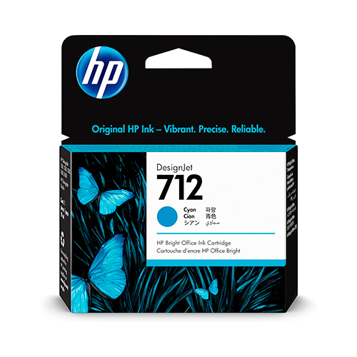 HP 712 29-ML CYAN INK DESIGNJET CARTRIDGE