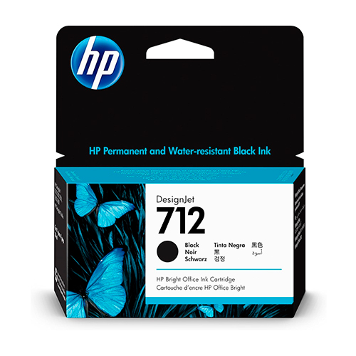 HP 712 38-ML BLACK INK DESIGNJET CARTRIDGE