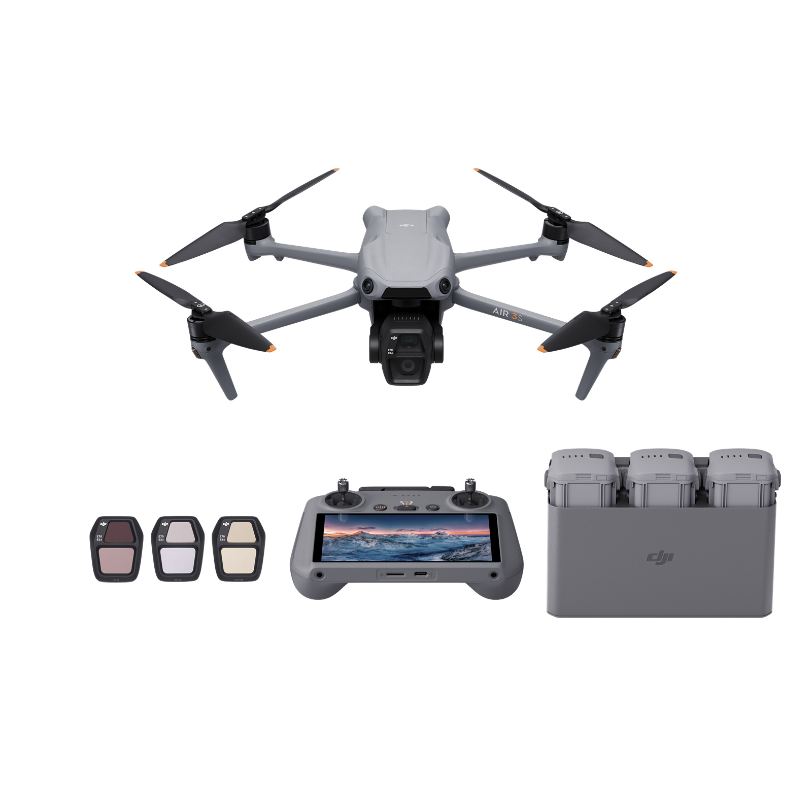 DJI - Drone - Air 3S Fly More Combo (DJI RC 2)