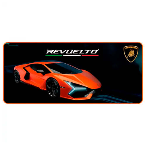MOUSEPAD LAMBORGHINI REVUELTO ORANGE 900mm x 400mm
