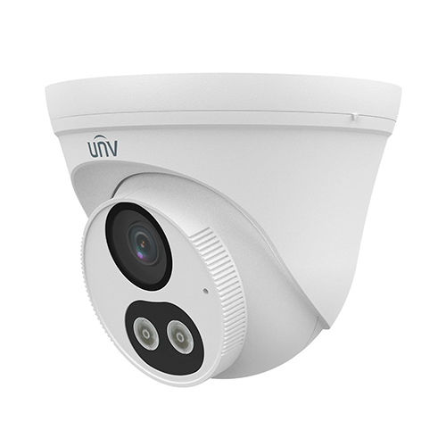 UNIVIEW IP 2MP ColorHunter Fixed Dual-light 30m Turret Camera mic SD IP67