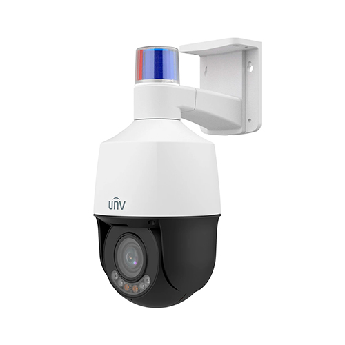 UNIVIEW IP 4MP MINI PTZ 5X CAMERA COLORHUNTER WISE-ISP ACTIVE DETERRENCE TWO-WAY AUDIO SD WDR IP66