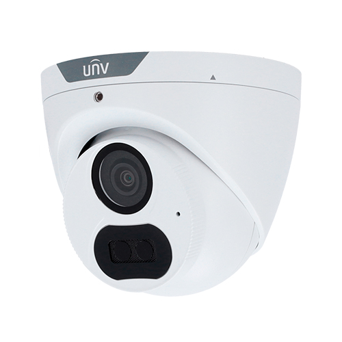 UNIVIEW 8MP LightHunter Fixed 2.8MM IR40M Turret Analog Camera Mic WDR Metal IP67 IK10