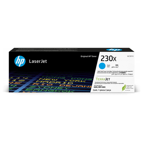 HP 230X CYAN ORIGINAL LASERJET TONER CARTRIDGE