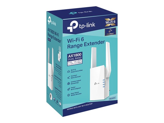 TP-Link RE605X - Extensor de rango Wi-Fi - 1GbE - Wi-Fi 6 - 2.4 GHz, 5 GHz - en pared - Imagen 2