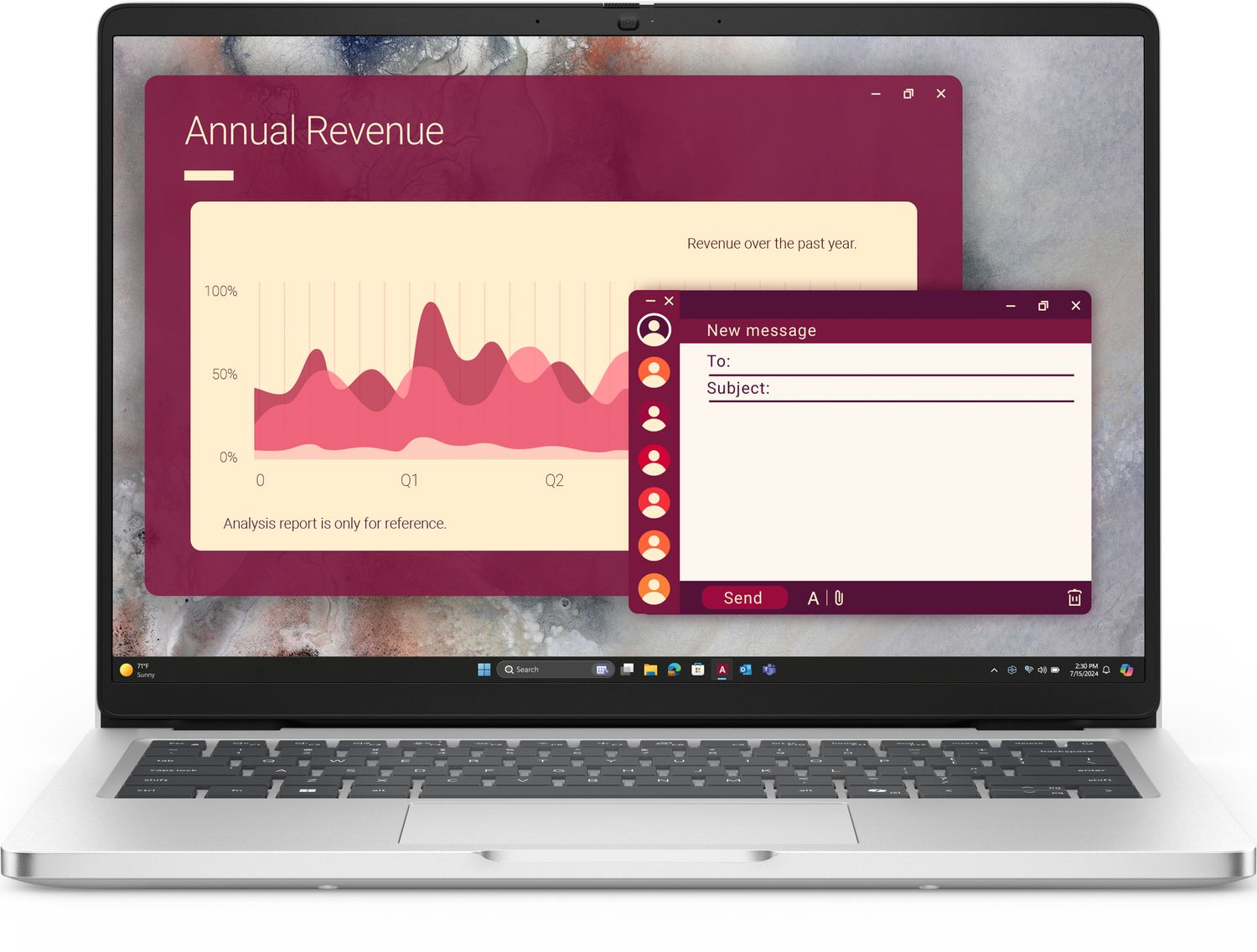 Dell - Notebook - 14" - Intel Core Ultra 7 255U / 5.2 GHz - 32 GB - DDR5 SDRAM - 1 TB SSD - Integrated graphics