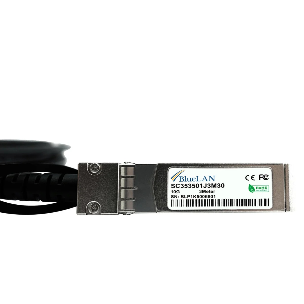 Fortinet - Cable de conexión directa 10GBase-CR - SFP+ (M) a SFP+ (M) - 1 m - 4.5 mm - pasivo - Imagen 3
