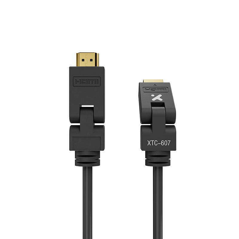 Xtech - Video / audio cable - HDMI - Male to Male Swivel 6f XTC-607